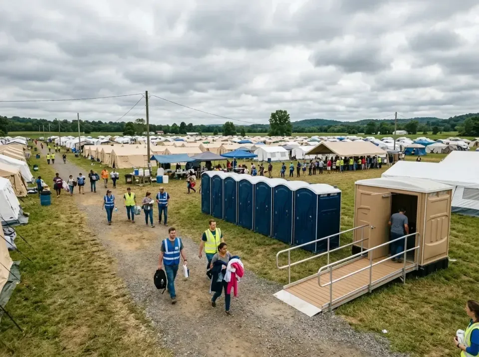 disaster-relief-camp-restrooms-010 — frequently asked questions, Dumpster & Portable Bathrooms Rental in Stickney, IL